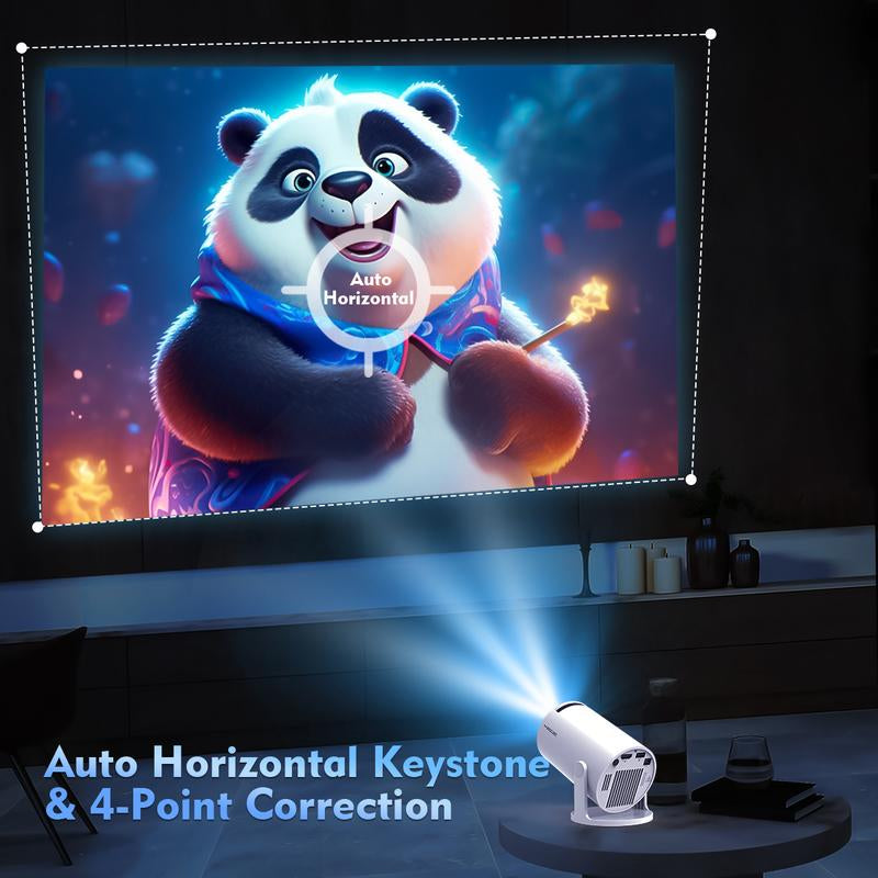[US Warehouse] Magcubic Hy300Pro Projector 290ANSI Dual Wifi6 8K 4K Decode Auto Keystone Correction Wireless BT5.4 130"Screen 1280*720P Built-In Speaker Allwinner H726 180° Rotatable Mini Portable Home Cinema Outdoor Audio Gift